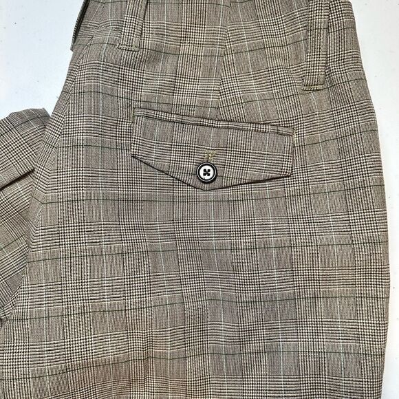 EUC GAP Women’s Business Lined 2 Button Blazer & Dress Pants Brown Plaid- Size 2 - Picture 9 of 12